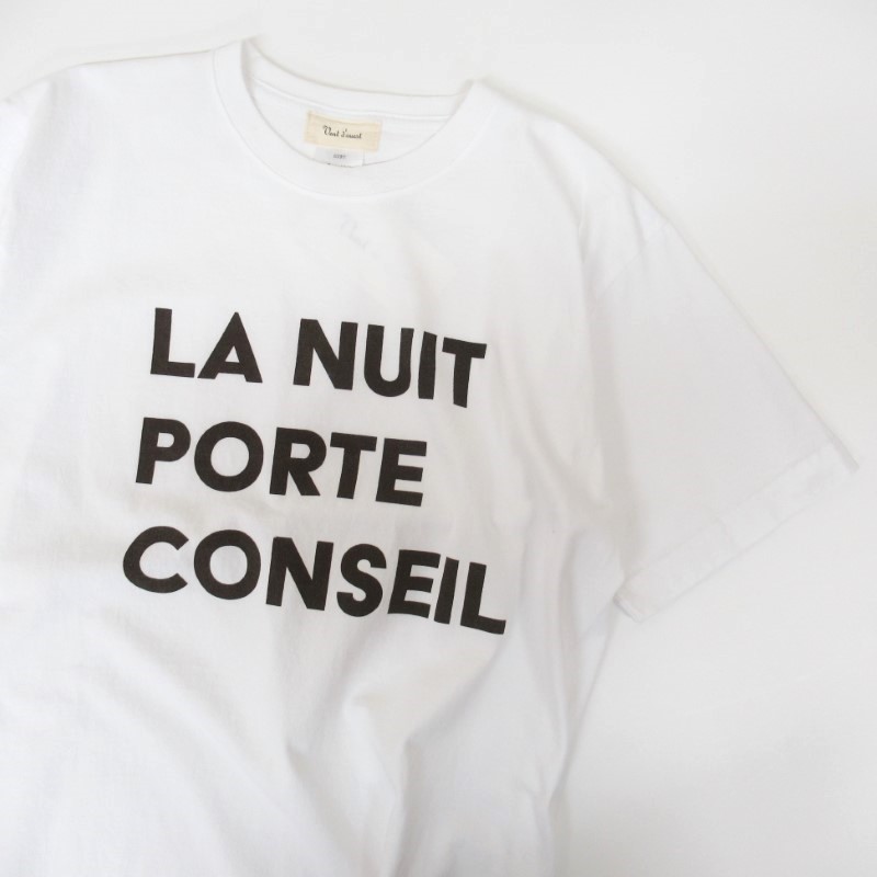 Vent d'ouest  半袖プロゴリントTシャツ "LA NUIT PORT CONSEIL "  /WH11 【日本製】